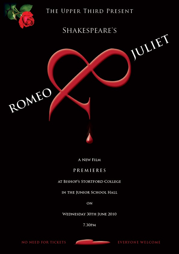Romeo and Juliet Print design poster