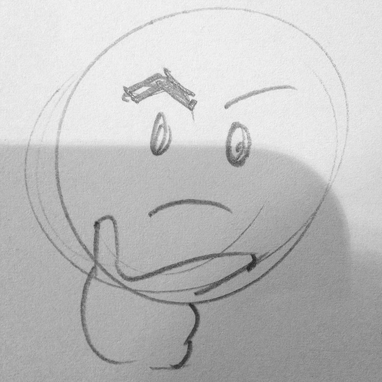 Conceptual stage of the Alzoka character design