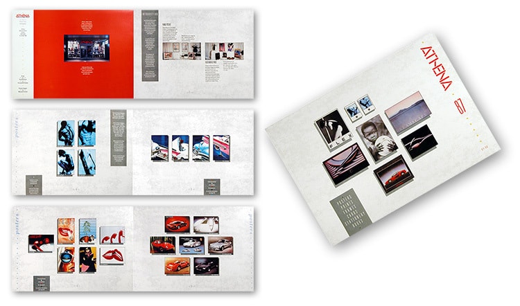 Spreads and cover of the Athena catalogue