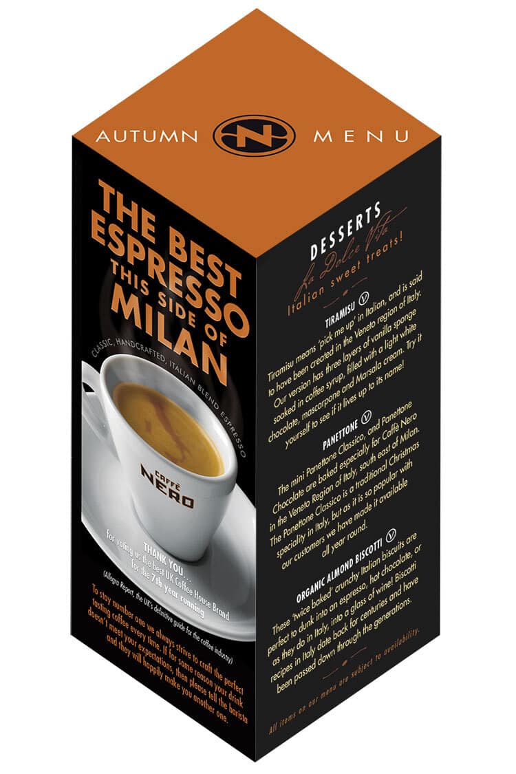 Caff&egrave; Nero Espresso Milan promotion cube