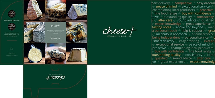 Print design net artwork the corporate folder for Cheese plus