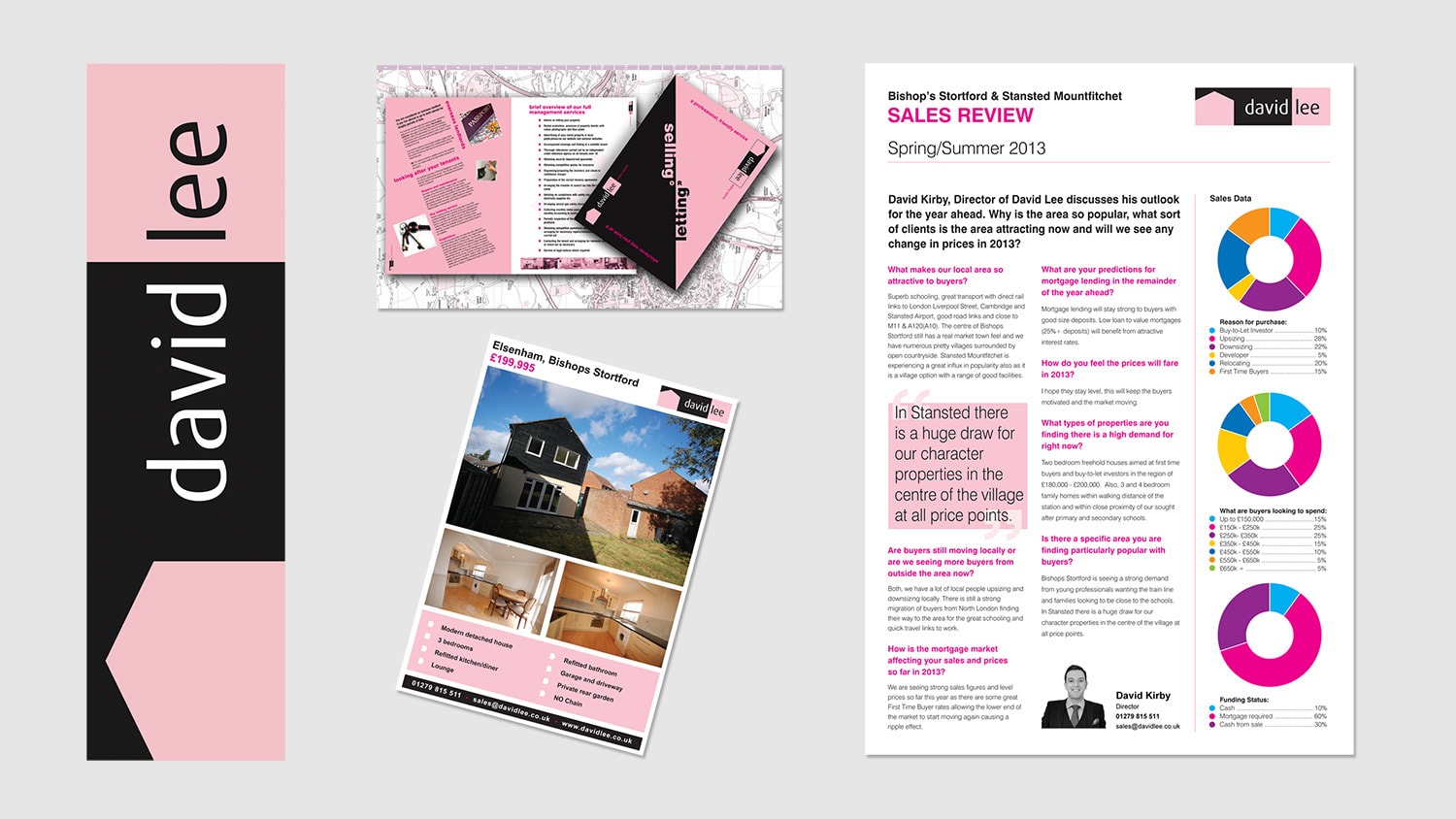 David Lee Estates complete Corporate Stationery pack