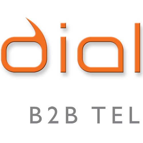 Dialogue Telemarketing coloured logo design with shadow