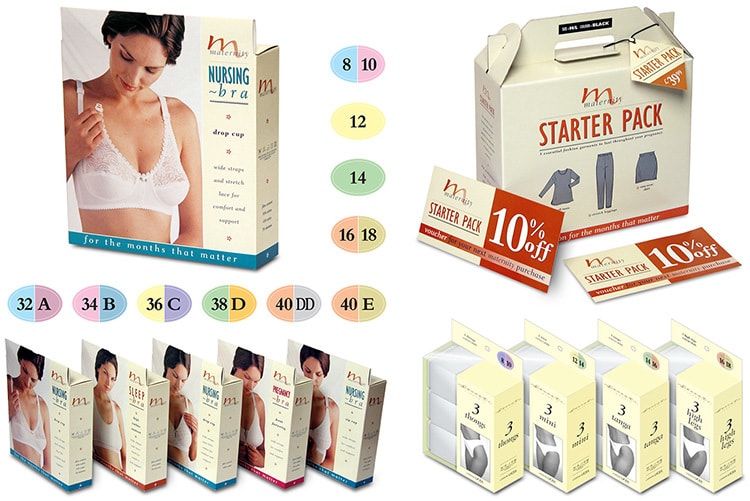 Set of Dorothy Perkins women clothing packaging design