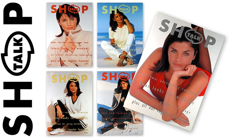 Shop Talk Magazine front cover and magazine designs for Dorothy Perkins