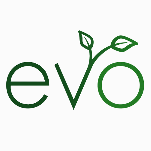 Animated Evolve Nutrition branding design with leaves coming out the letter v Thumbnail