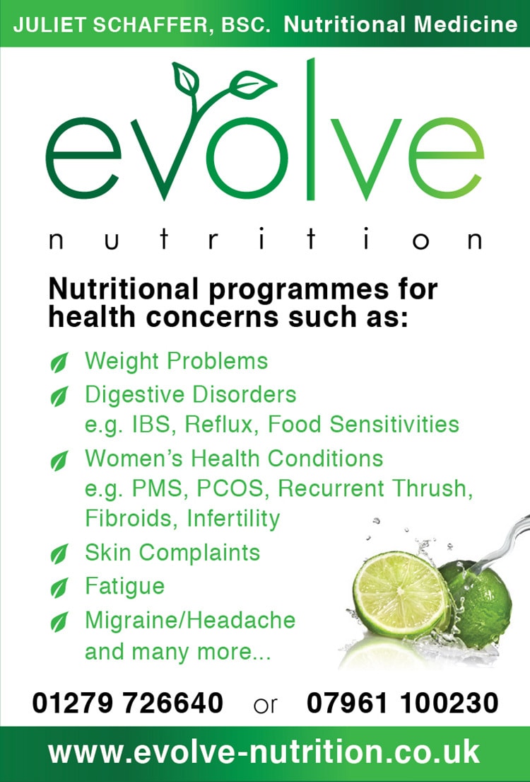 Leaflet design artwork flat for Evolve Nutrition