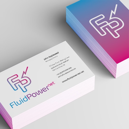 Branding design business cards for Fluid Power Net Thumbnail