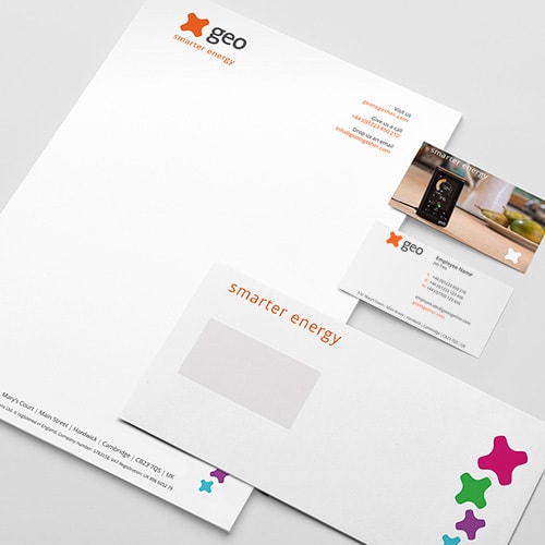 Corporate Stationery for GEO smarter energy