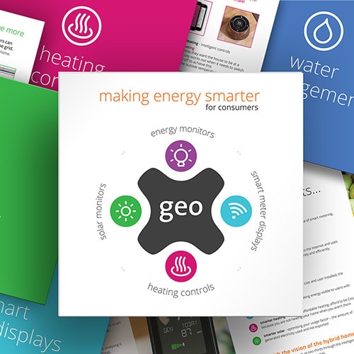 Collection of Cosy brochure print design showing front and spreads of the brochure Thumbnail