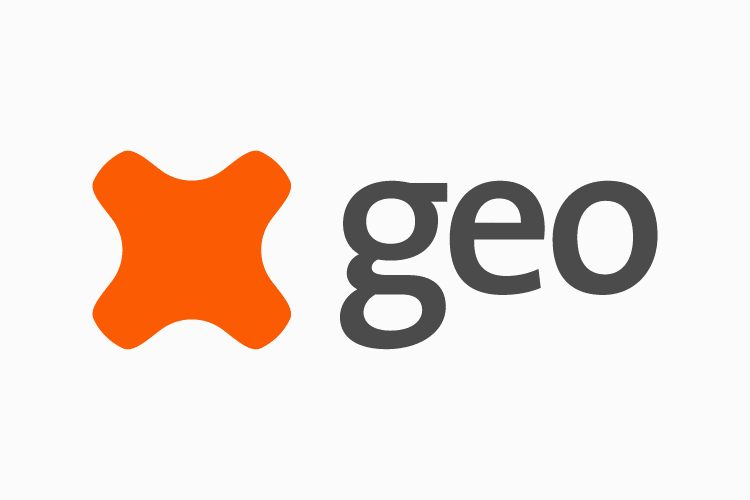 GEO branding design animated symbol logo