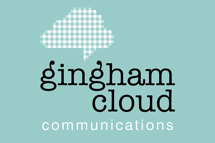 Gingham Cloud logo design with cloud symbol