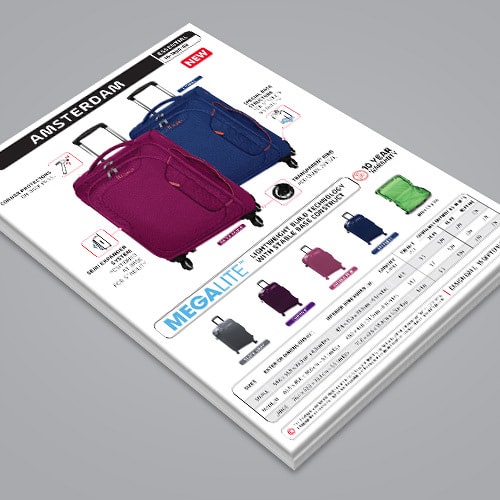 Amsterdam portrait core presentation sheet Print design for IT Luggage Thumbnail