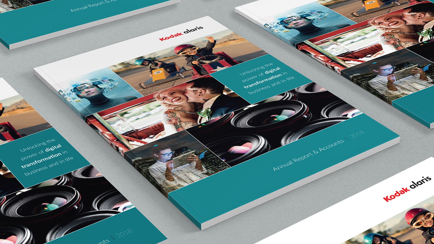 2018 Kodak perfect bound Annual Report print design