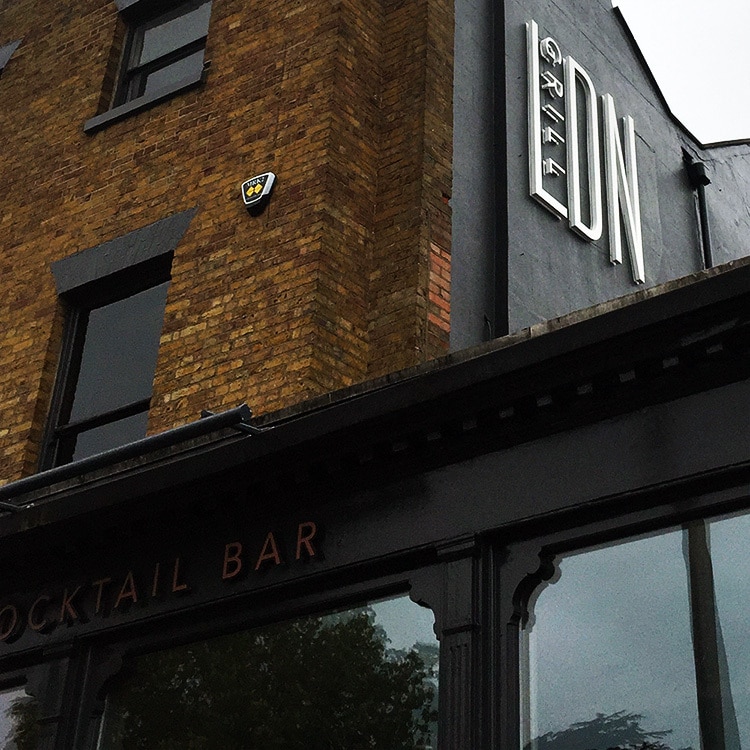 Hero shot of LDN Grill Restaurant 3D Wall Illuminated Sign