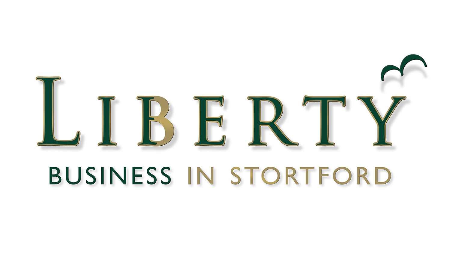 Liberty Business in Stortford 3D logo with shadows