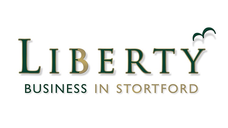 Liberty Business in Stortford 3D logo with shadows