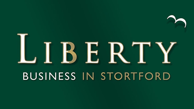 Liberty Business in Stortford 3D reversed logo with shadows