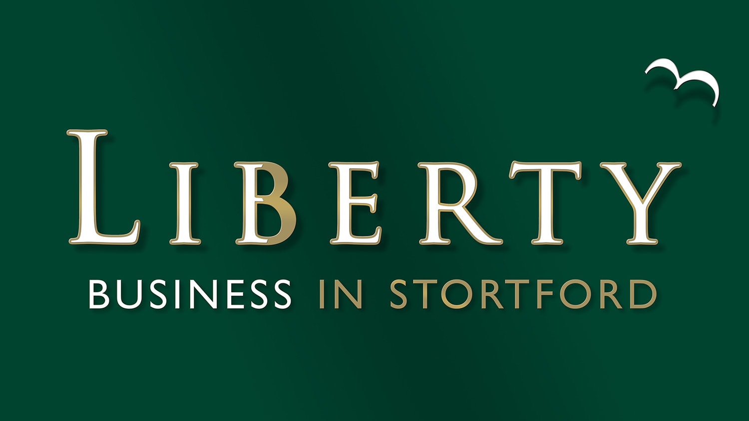 Liberty Business in Stortford 3D reversed logo with shadows