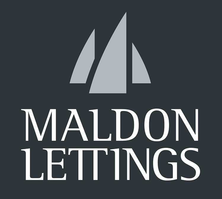 Maldon Lettings Branding Design Logo reversed stacked