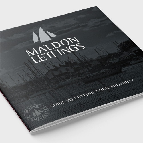 Front cover of Maldon Lettings brochure showing a picture of the docks Thumbnail