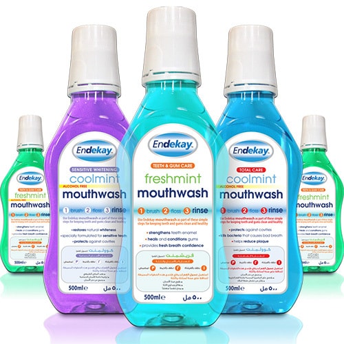 Endekay mouthwash lineup Packaging Design for Manx Healthcare Thumbnail