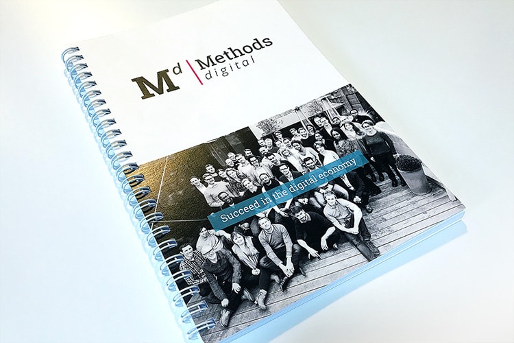 Methods wiro bound notebook Print Design