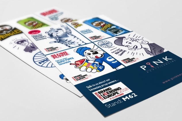 BLE 2018 Promotional postcard advert design for Pink Key