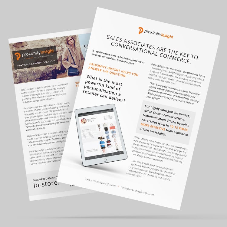 Case study print design for Proximity insight