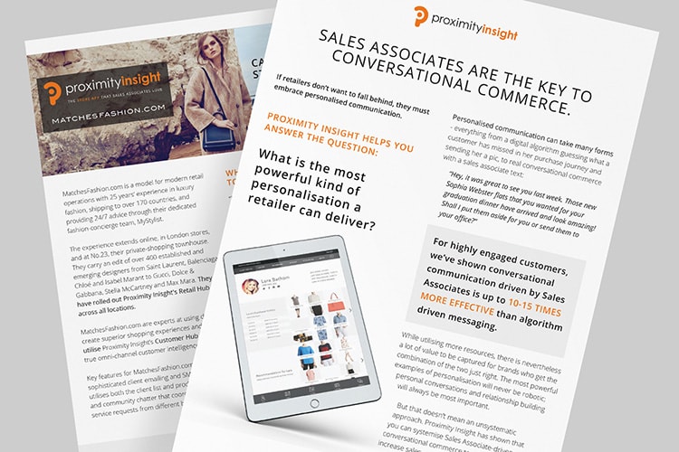 Case study print design for Proximity insight