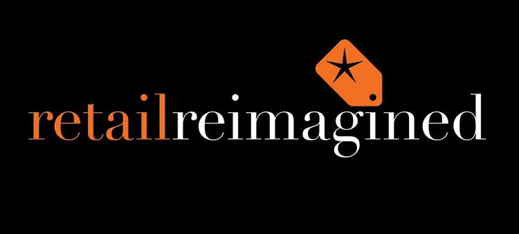 Retail Reimagined branding design 3D logo treatment