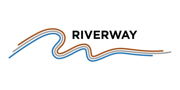 Riverway Electrical branding design with white background