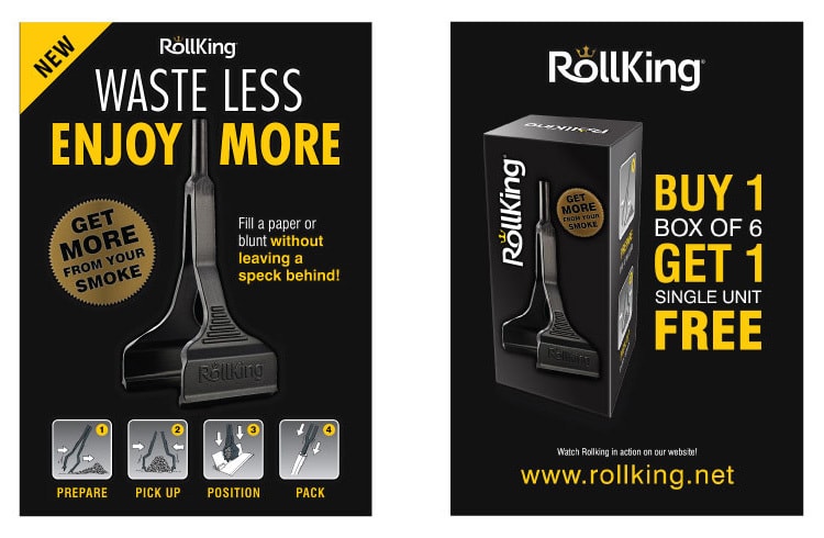 Rollking poster print design promoting the new product