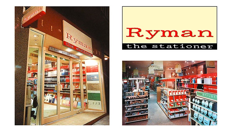 Shopfront and POS graphics design for Ryman retail stores