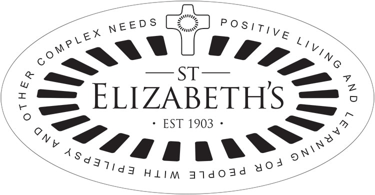 St Elizabeths with cross and outline with strapline branding design