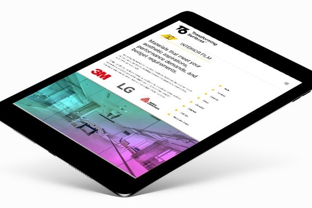 Tablet display homepage of T6 responsive website design