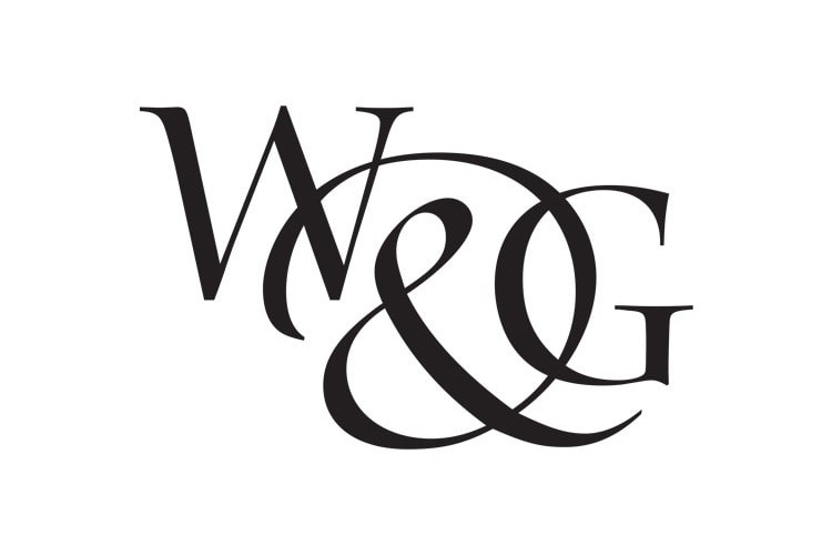 Willis & Gambier black and white portrait logo design