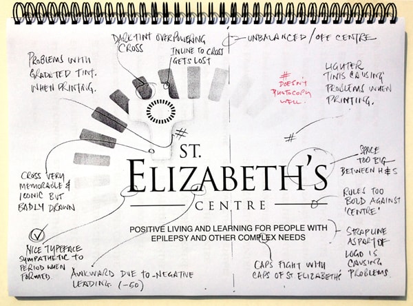 The visual construction of St Elizabeth's branding