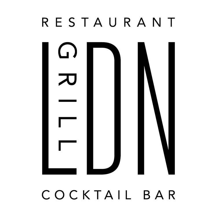 LDN Grill logo design white background