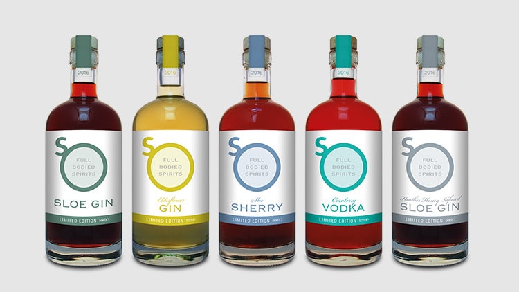 Drinks lineup with new So Drinks label design